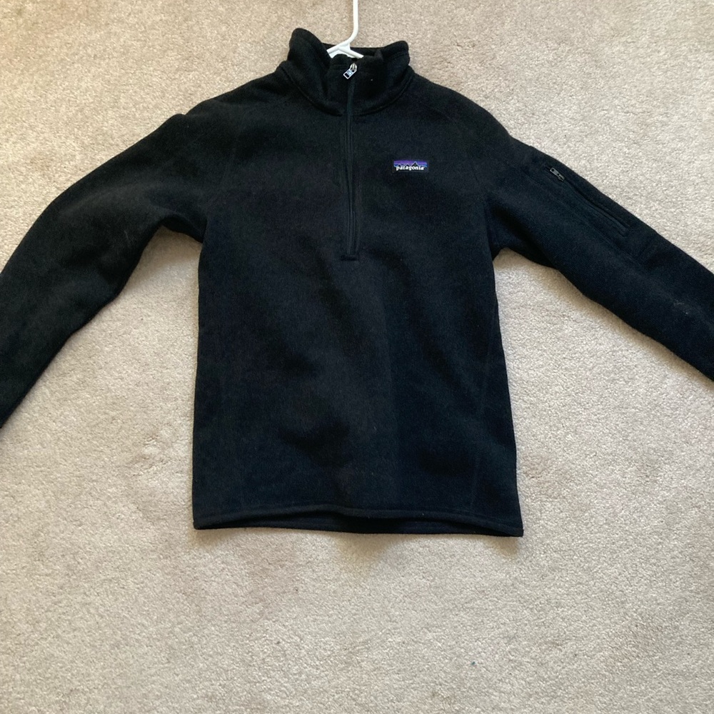 Black Patagonia womens small 1/4 zip pullover